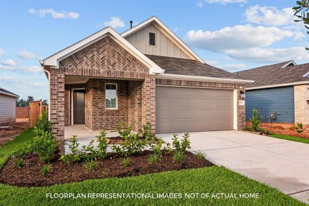 New construction Single-Family house 540 Brook Terrance Lane, Willis, TX 77378 Gladecress - Smart Series- photo 0