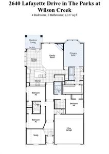 New construction Single-Family house 2640 Lafayette Drive, Celina, TX 75009 Davenport Plan- photo