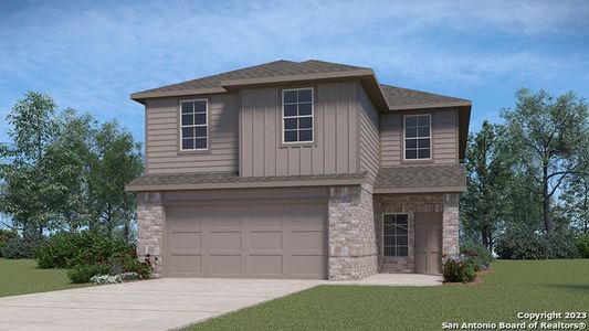 New construction Single-Family house 4947 Taconite Pass, San Antonio, TX 78253 The Hanna- photo 0