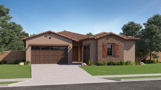 New construction Single-Family house 14936 W Desert Hollow Dr, Surprise, AZ 85387 Trillium Plan 4585- photo 0