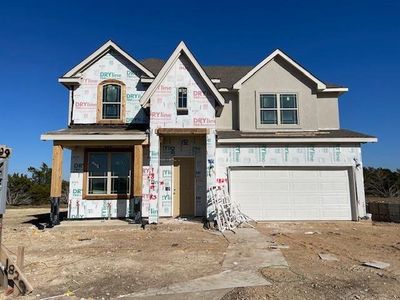 New construction Single-Family house 1829 Lazy Grove Bnd, Leander, TX 78641 Premier Series - Rosewood- photo