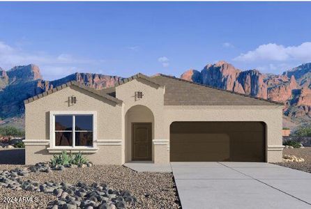 New construction Single-Family house 5070 E Diatomite Drive, San Tan Valley, AZ 85143 Blackstone- photo 0