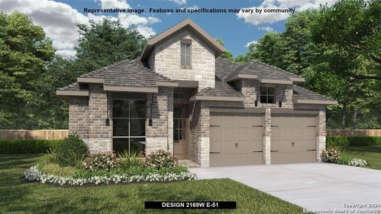 New construction Single-Family house 9947 Heeler Hand Trail, San Antonio, TX 78254 Design 2169W- photo 0 0