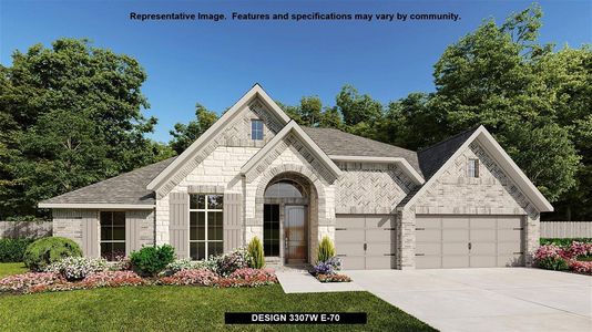 New construction Single-Family house Design 3307W, 23654 Savannah Sparrow Lane, Katy, TX 77493 - photo