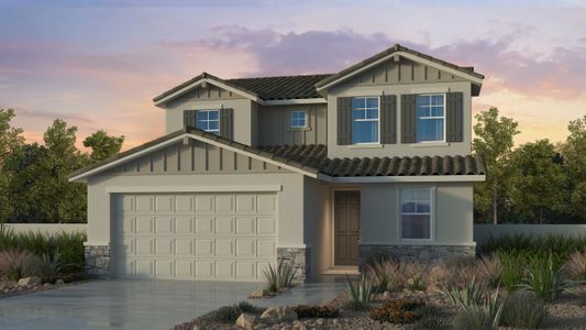 New construction Single-Family house Evergreen, 3610 E. Peralta Canyon Lane, San Tan Valley, AZ 85140 - photo