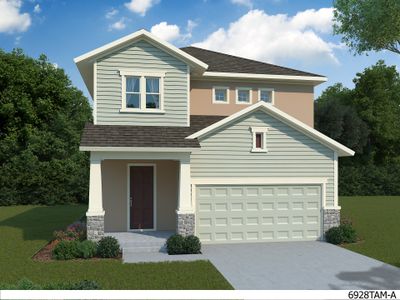 New construction Single-Family house 28940 Orange Berry Drive, Wesley Chapel, FL 33543 The Redwing- photo 0