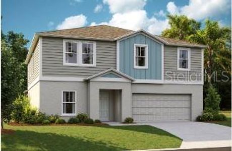 New construction Single-Family house 12816 Halter Steer Road, Lithia, FL 33547 Gabriela- photo 0