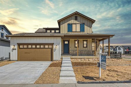 New construction Single-Family house 11251 Bright Sky Circle, Littleton, CO 80125 5052 Meadowview Exterior C - Highline Ranch- photo 0