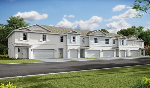 New construction Townhouse house Fullerton IV, 678 NE Waters Edge Lane, Port Saint Lucie, FL 34983 - photo