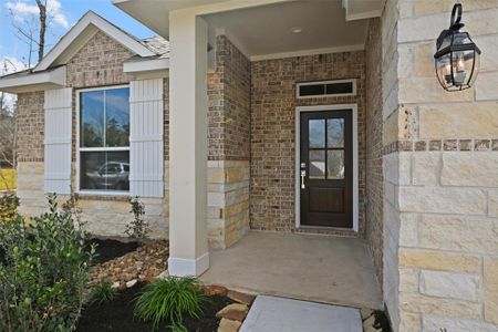 New construction Single-Family house 11732 Oakwood Ranch Drive, Willis, TX 77378 The Wetherby- photo 1 1