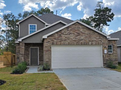 New construction Single-Family house 16956 Hazelnut Drive, Conroe, TX 77302 The Woodland- photo 0