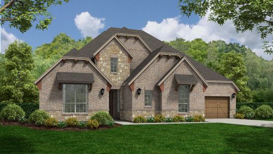 Plan 850 Elevation B with Stone
