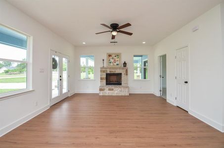 Large Family Room with an Abundance of Natural Lighting