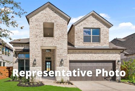 New construction Single-Family house 12739 American Sweetgum Way, Cypress, TX 77433 The Ellington III- photo 0