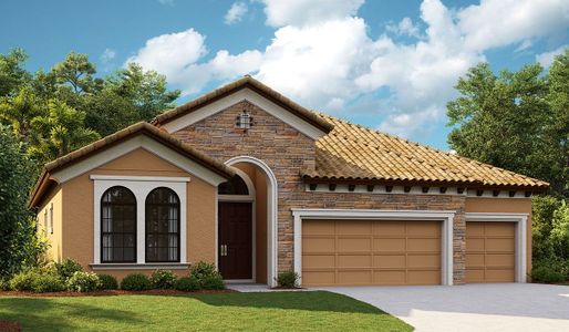 New construction Single-Family house Biscayne I, 10858 Rustic Timber Loop, San Antonio, FL 33576 - photo