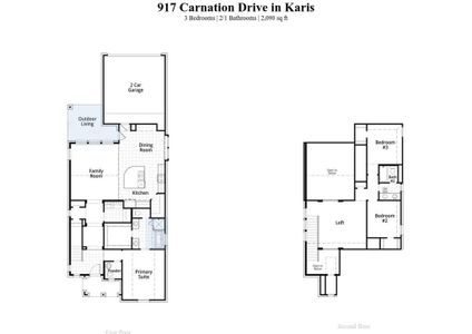New construction Single-Family house 917 Carnation Drive, Crowley, TX 76036 Merrivale Plan- photo 1 1