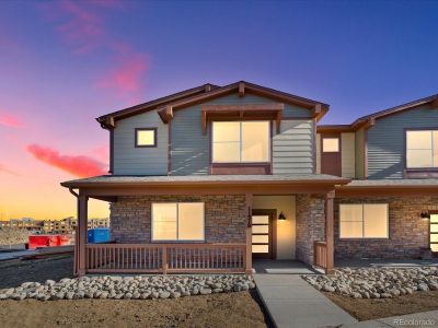 New construction Townhouse house 13894 Vispo Way, Broomfield, CO 80020 Woodland- photo 0