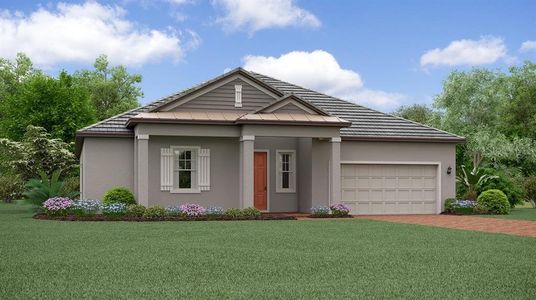 New construction Single-Family house 12216 Violet Jasper Drive, Parrish, FL 34219 Argent- photo 0
