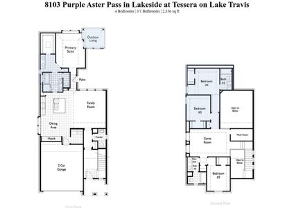 New construction Single-Family house 8103 Purple Aster Pass, Lago Vista, TX 78645 Lyndhurst Plan- photo 1 1