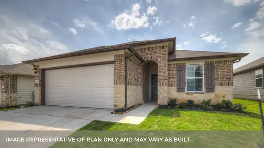 New construction Single-Family house 1032 Chachalaca Court, Seguin, TX 78155 The Lakeway- photo 0