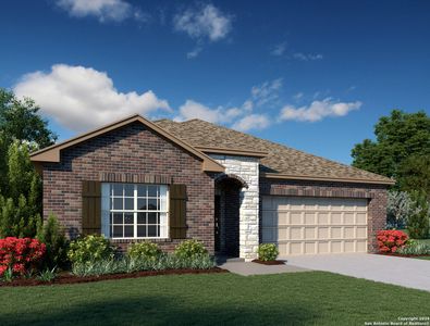 New construction Single-Family house 14515 Gecko Landing, San Antonio, TX 78253 Lyla Homeplan- photo 0 0