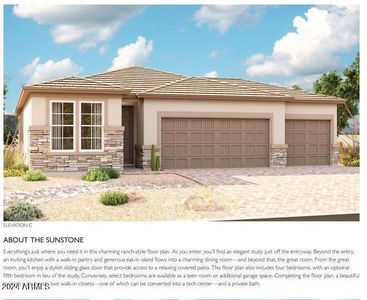 New construction Single-Family house 17744 W Blue Sky Drive, Surprise, AZ 85387 Sunstone- photo 0 0