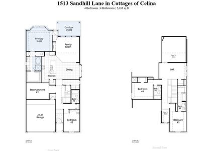 New construction Single-Family house 1513 Sandhill Lane, Celina, TX 75009 Griffith Plan- photo 2 2