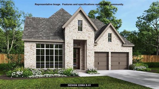 New construction Single-Family house 101 La Venta Loop, Liberty Hill, TX 78642 Design 2206H- photo 0 0