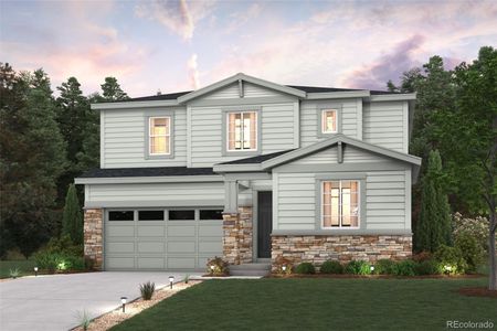 New construction Single-Family house 13880 Hanging Lake Street, Parker, CO 80138 Aster- photo 0