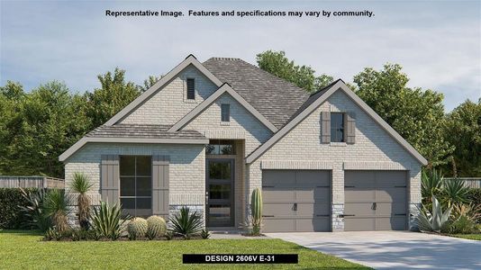New construction Single-Family house Design 2606V, 10031 Mitra Way, San Antonio, TX 78224 - photo
