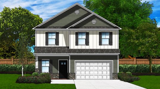 New construction Single-Family house Harper II, 3301 Rosinburg Road, Zebulon, NC 27597 - photo