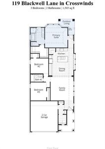 New construction Single-Family house 119 Blackwell Ln, Kyle, TX 78640 Carlton Plan- photo