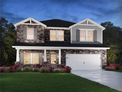 New construction Single-Family house 297 Sope Creek Circle, Pendergrass, GA 30567 - photo 0