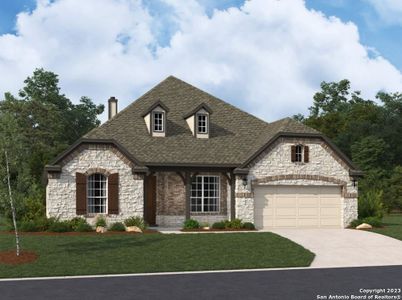 New construction Single-Family house 29018 Front Gate, Fair Oaks Ranch, TX 78015 Carmen Homeplan- photo 1 1