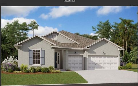 New construction Single-Family house 17434 Crisp Apple Lane, Land O' Lakes, FL 34638 Arlington- photo 0