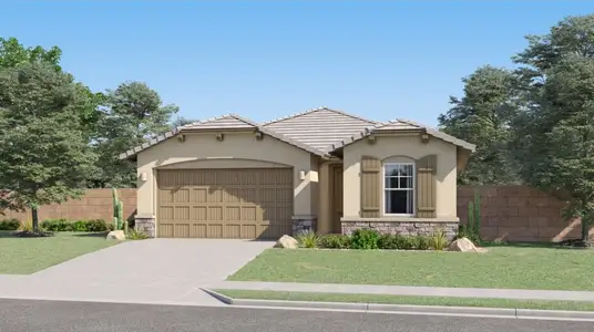 New construction Single-Family house 2955 E Hayfield Way, San Tan Valley, AZ 85140 Latitude Plan 3580- photo 0