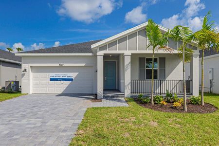 New construction Single-Family house 8907 Dahlia Circle, Port Saint Lucie, FL 34986 Corsica- photo 0