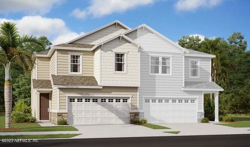New construction Townhouse house 1359 High Falls Dr, Jacksonville, FL 32205 Rosewood- photo 0