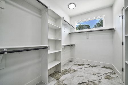 Spare room featuring carpet flooring and ceiling fan