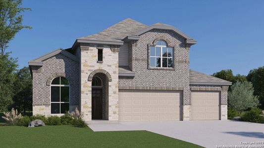 New construction Single-Family house 14015 San Jacinto Point, San Antonio, TX 78253 The Caspian- photo 0