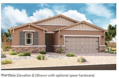 New construction Single-Family house 21630 N Daniel Drive, Maricopa, AZ 85138 Slate- photo 0 0