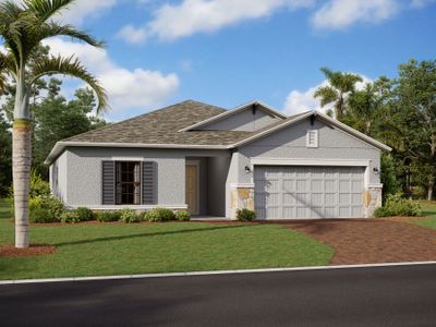 New construction Townhouse house 5221 Patano Loop, Palmetto, FL 34221 Sentinel - Single Family Smart Series- photo 0