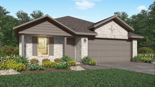 New construction Single-Family house 9534 Brookside Point Drive, Baytown, TX 77521 Agora- photo 0