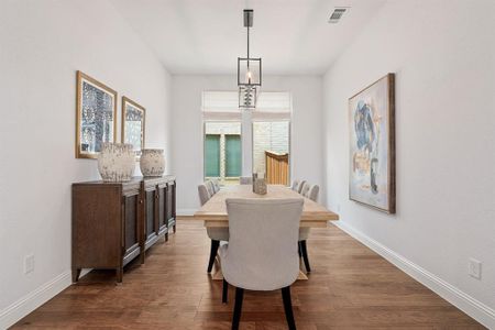 Dining room featuring hardwood / wood-style flooring