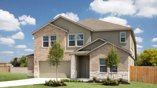 New construction Single-Family house 2117 Four Waters Loop, Georgetown, TX 78628 Claiborne- photo 0