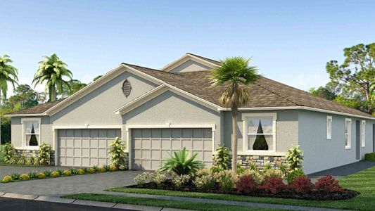 New construction Duplex house Siesta, 31322 Ancient Sage Road, Wesley Chapel, FL 33544 - photo