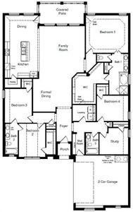 D.R. Horton's Guadalupe floorplan - All Home and community information, including pricing, included features, terms, availability and amenities, are subject to change at any time without notice or obligation. All Drawings, pictures, photographs, video, square footages, floor plans, elevations, features, colors and sizes are approximate for illustration purposes only and will vary from the homes as built.