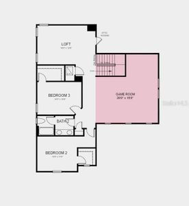 Floor Plan - Structural options added include; Gourmet kitchen, 4th bedroom and full bath, pocket sliding glass door, drop zone, game room, and extended covered lanai