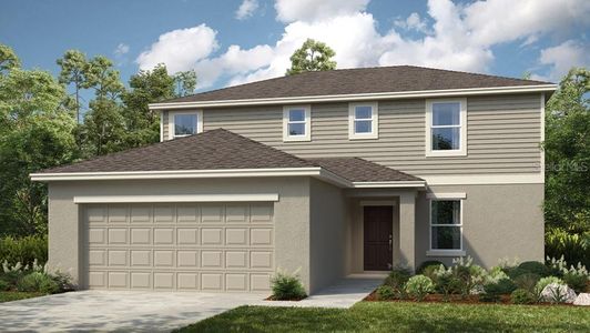 New construction Single-Family house 2615 Fernleaf Street, Auburndale, FL 33823 Redbud- photo 0