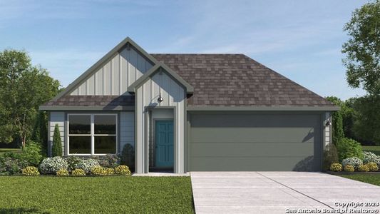 New construction Single-Family house 420 Wirecrested Drive, Lockhart, TX 78644 The Harris- photo 0 0